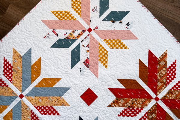 Lottie Quilt in Christmas fabrics