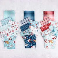 Riley Blake A Perfect Winter Fat Quarter Bundle by Lori Whitlock - 21 Fabrics