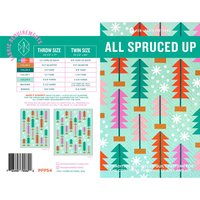 All Spruced Up Quilt Pattern, Traditionally Pieced, Confident Beginner Sewist, Pen + Paper Patterns (Paper Pattern)