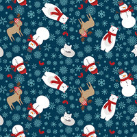 A Perfect Winter Main in Navy by Lori Whitlock for Riley Blake Designs