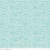 A Perfect Winter Text in Powder by Lori Whitlock for Riley Blake Designs