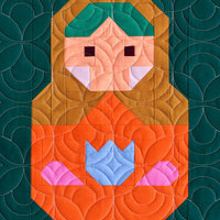 Nesting Dolls Quilt Pattern, Traditionally Pieced, Pen + Paper Patterns (Paper Pattern)