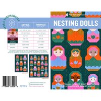 Nesting Dolls Quilt Pattern, Traditionally Pieced, Pen + Paper Patterns (Paper Pattern)