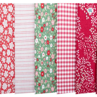 Tilda Winter Creating Memories Fat Eighth Bundle, Reds and Greens - 16 Fabrics