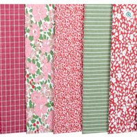 Tilda Winter Creating Memories Fat Eighth Bundle, Reds and Greens - 16 Fabrics