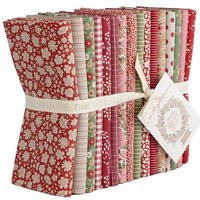 Tilda Winter Creating Memories Fat Quarter Bundle, Reds and Greens - 16 Fabrics