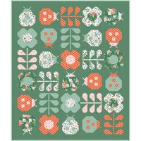 Hello Spring Quilt Pattern, Traditionally Pieced, Advanced Beginner Sewist, Pen + Paper Patterns (Paper Pattern)