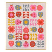 Hello Spring Quilt Pattern, Traditionally Pieced, Advanced Beginner Sewist, Pen + Paper Patterns (Paper Pattern)