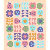 Hello Spring Quilt Pattern, Traditionally Pieced, Advanced Beginner Sewist, Pen + Paper Patterns (Paper Pattern)