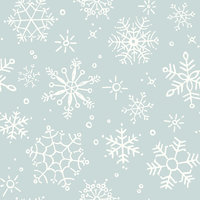 Riley Blake Magical Winterland 107/108" Wide Back Cotton Fabric, Snowflake Blue