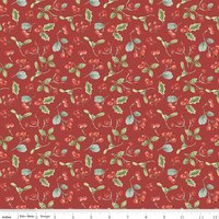 Riley Blake Holiday Spirit 1 Yard Bundle in Red Colorway by Lisa Audit - 7 Fabrics