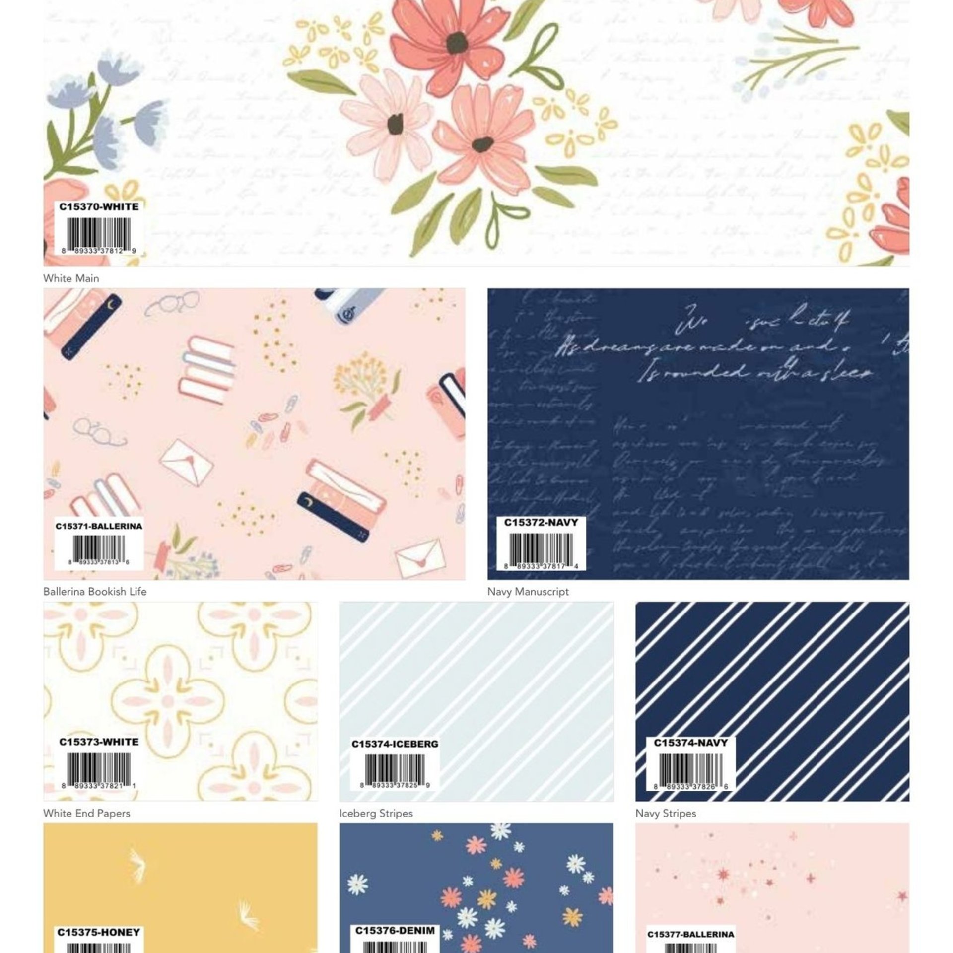 Riley Blake Between the Pages Fat Quarter Bundle - 28 Fabrics