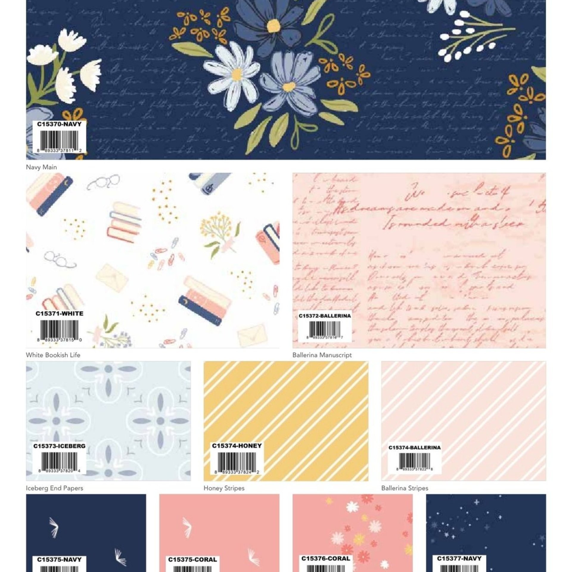 Riley Blake Between the Pages Fat Quarter Bundle - 28 Fabrics