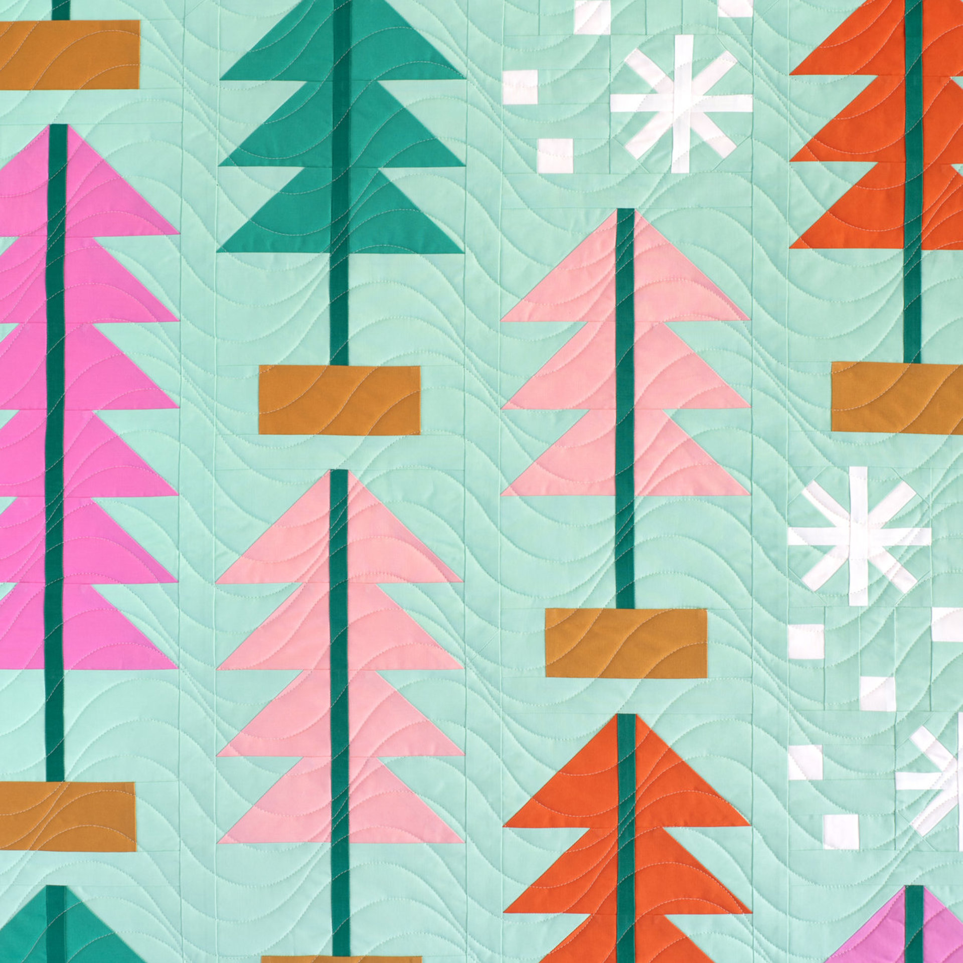 All Spruced Up Quilt Pattern, Traditionally Pieced, Confident Beginner Sewist, Pen + Paper Patterns (Paper Pattern)