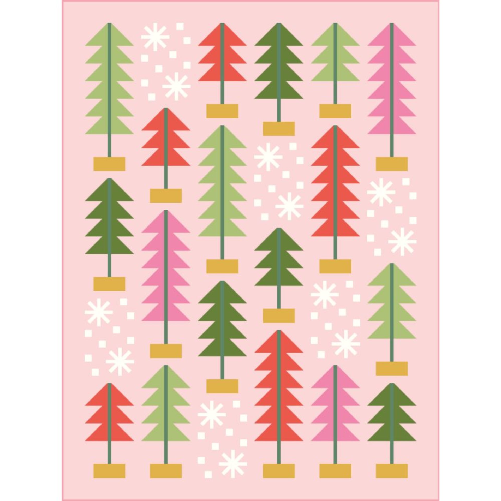 All Spruced Up Quilt Pattern, Traditionally Pieced, Confident Beginner Sewist, Pen + Paper Patterns (Paper Pattern)