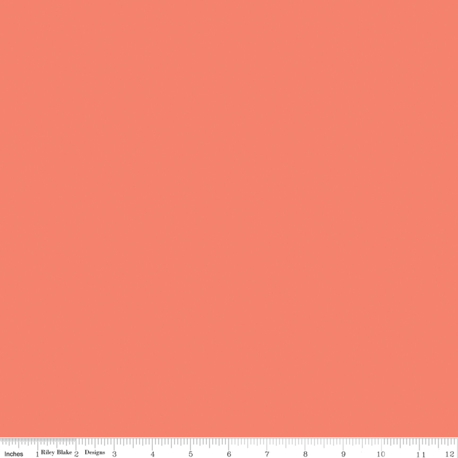 Confetti Cotton in Salmon by Riley Blake Designs, Solid Yardage