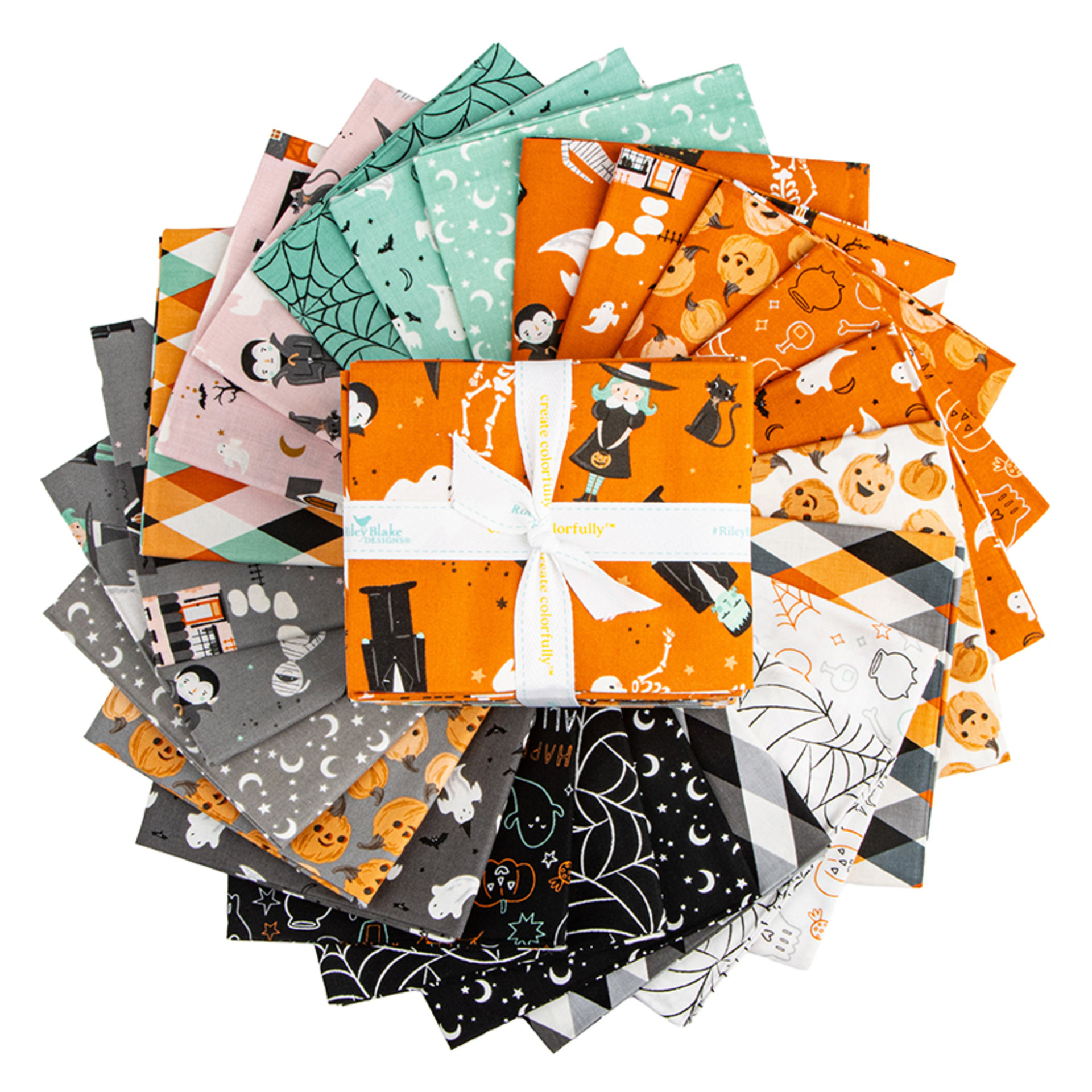 Riley Blake Frank and Friends Fat Quarter Bundle by My Mind's Eye - 24 Fabrics