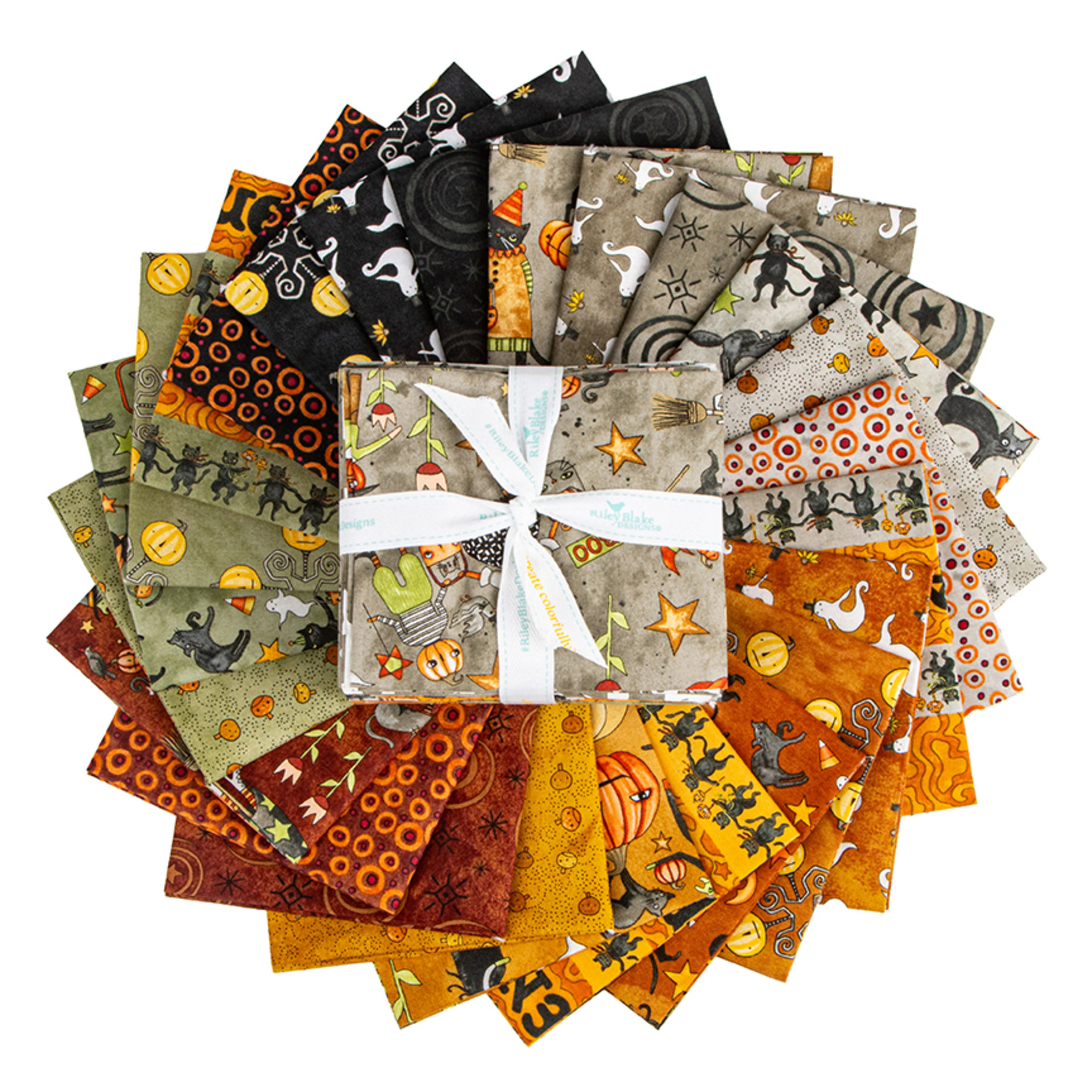 Riley Blake Spooky Fat Quarter Bundle by Teresa Kogut - 24 Fabrics