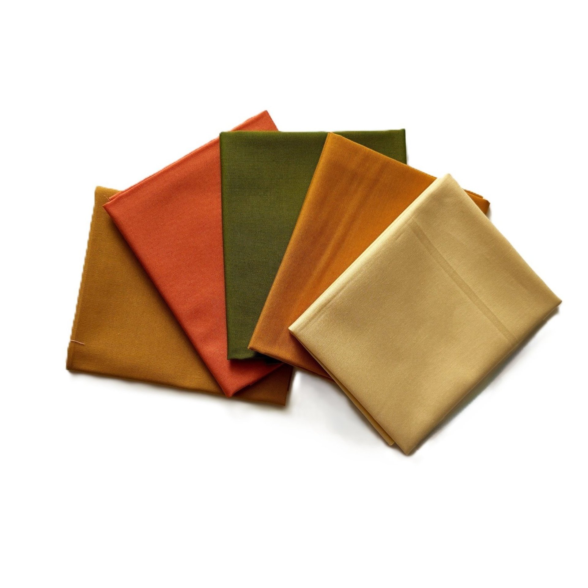 Riley Blake Confetti Cotton Fat Quarter Bundle, Autumn Color Palette - 5 Fabrics