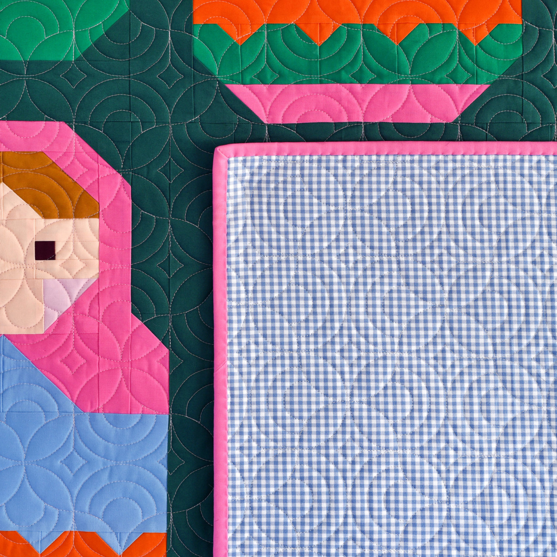 Nesting Dolls Quilt Pattern, Traditionally Pieced, Pen + Paper Patterns (Paper Pattern)