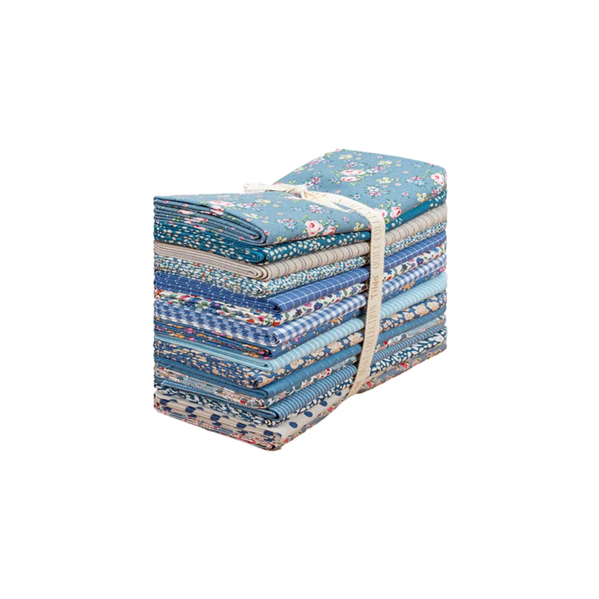 Tilda Summer Creating Memories Fat Quarter Bundle, Summer and Ocean Blues - 16 Fabrics