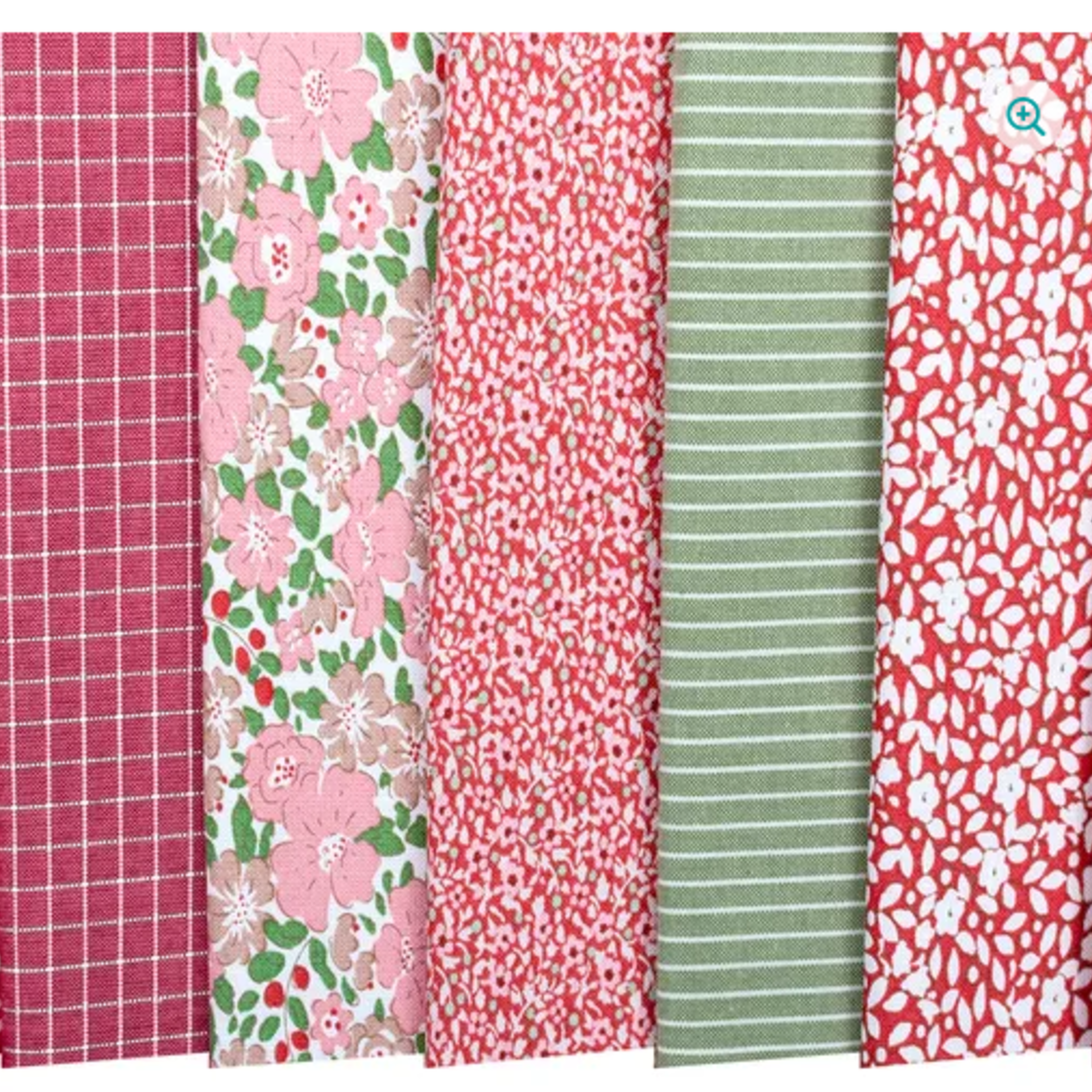 Tilda Winter Creating Memories Fat Eighth Bundle, Reds and Greens - 16 Fabrics