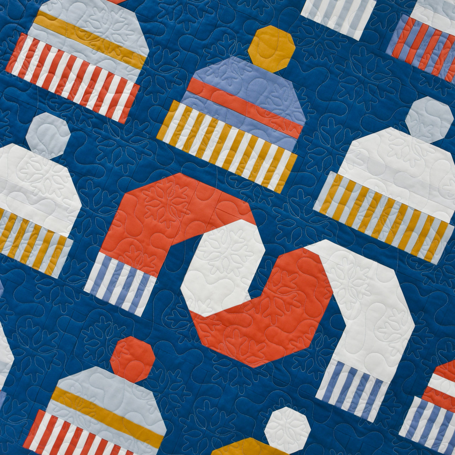 Snow Day Quilt Pattern, Traditionally Pieced, Intermediate Sewist, Pen + Paper Patterns (Paper Pattern)