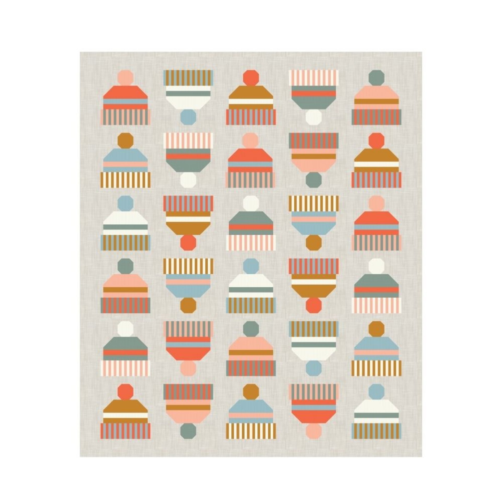 Snow Day Quilt Pattern, Traditionally Pieced, Intermediate Sewist, Pen + Paper Patterns (Paper Pattern)