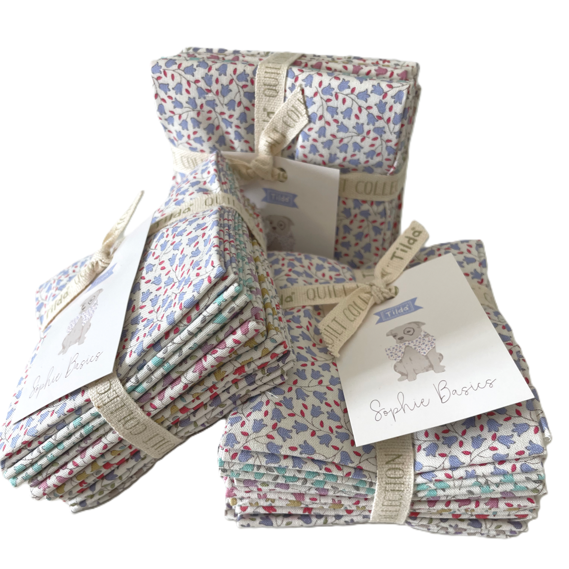 Tilda Sophie Basics Fat Eighth Bundle - 8 Fabrics