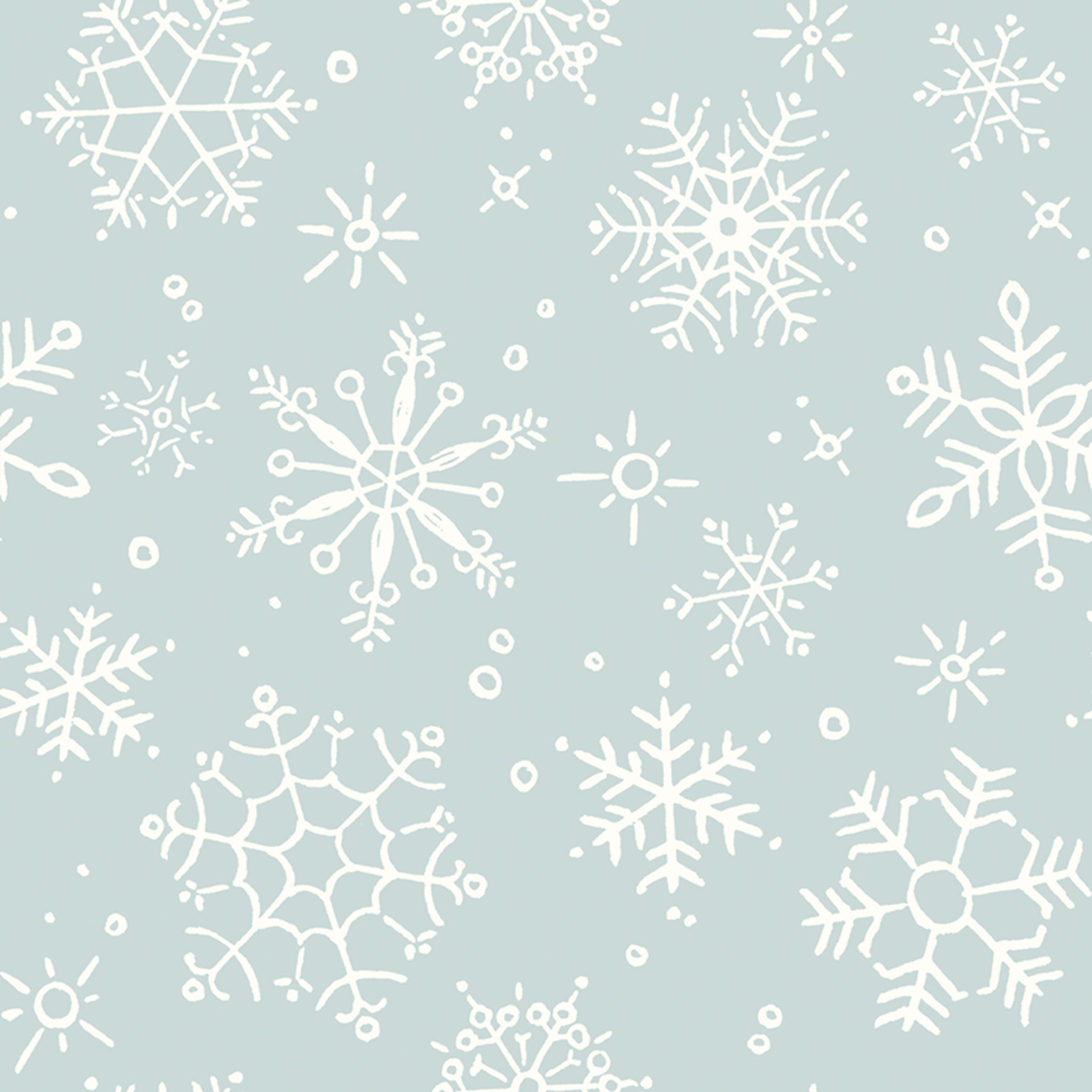 Riley Blake Magical Winterland 107/108" Wide Back Cotton Fabric, Snowflake Blue