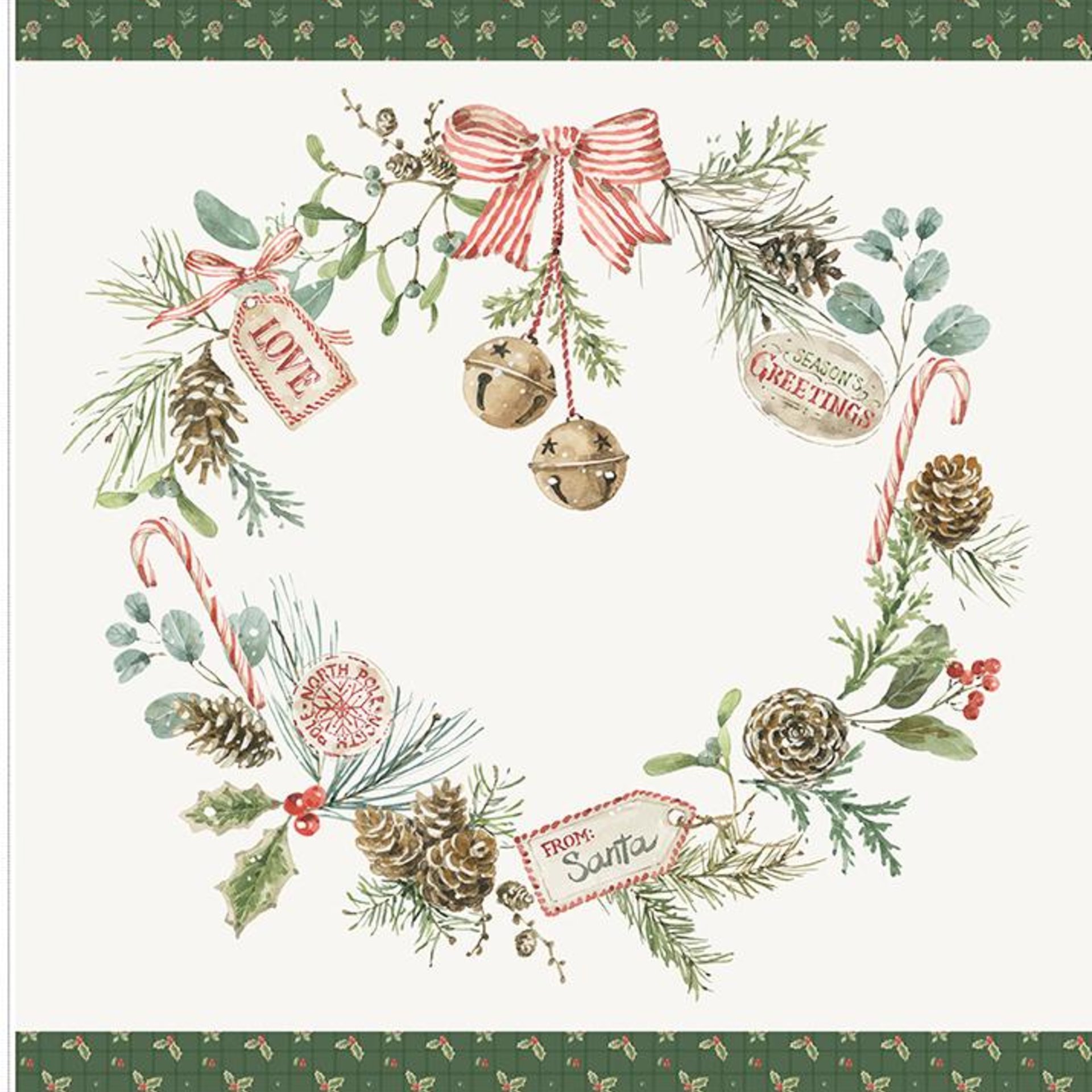 Riley Blake Holiday Spirit 1 Yard Bundle in Red Colorway by Lisa Audit - 7 Fabrics