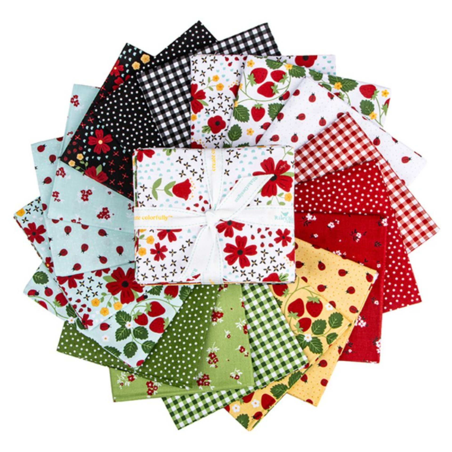 Riley Blake Little Ladybug Fat Quarter Bundle by Lori Whitlock - 18 Fabrics