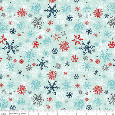 A Perfect Winter Snowflakes in Powder by Lori Whitlock for Riley Blake Designs