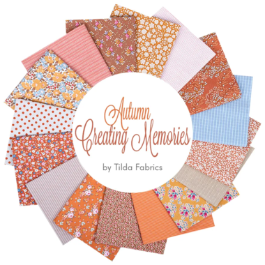Tilda Autumn Creating Memories Fat Quarter Bundle, Autumn, Thanksgiving, Halloween - 16 Fabrics