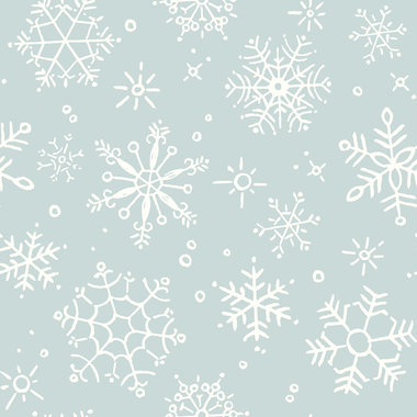 Riley Blake Magical Winterland 107/108" Wide Back Cotton Fabric, Snowflake Blue