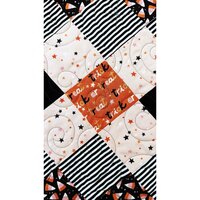 Halloween QuiltedTable or Bed Runner, 67 X 17
