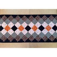 Halloween QuiltedTable or Bed Runner, 67 X 17