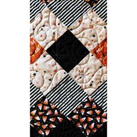 Halloween QuiltedTable or Bed Runner, 67 X 17