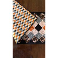 Halloween QuiltedTable or Bed Runner, 67 X 17