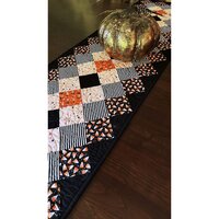 Halloween QuiltedTable or Bed Runner, 67 X 17