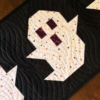 Halloween Quilted Table Runner, 47 X 14.5
