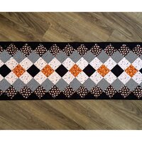 Halloween QuiltedTable or Bed Runner, 67 X 17