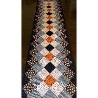 Halloween QuiltedTable or Bed Runner, 67 X 17