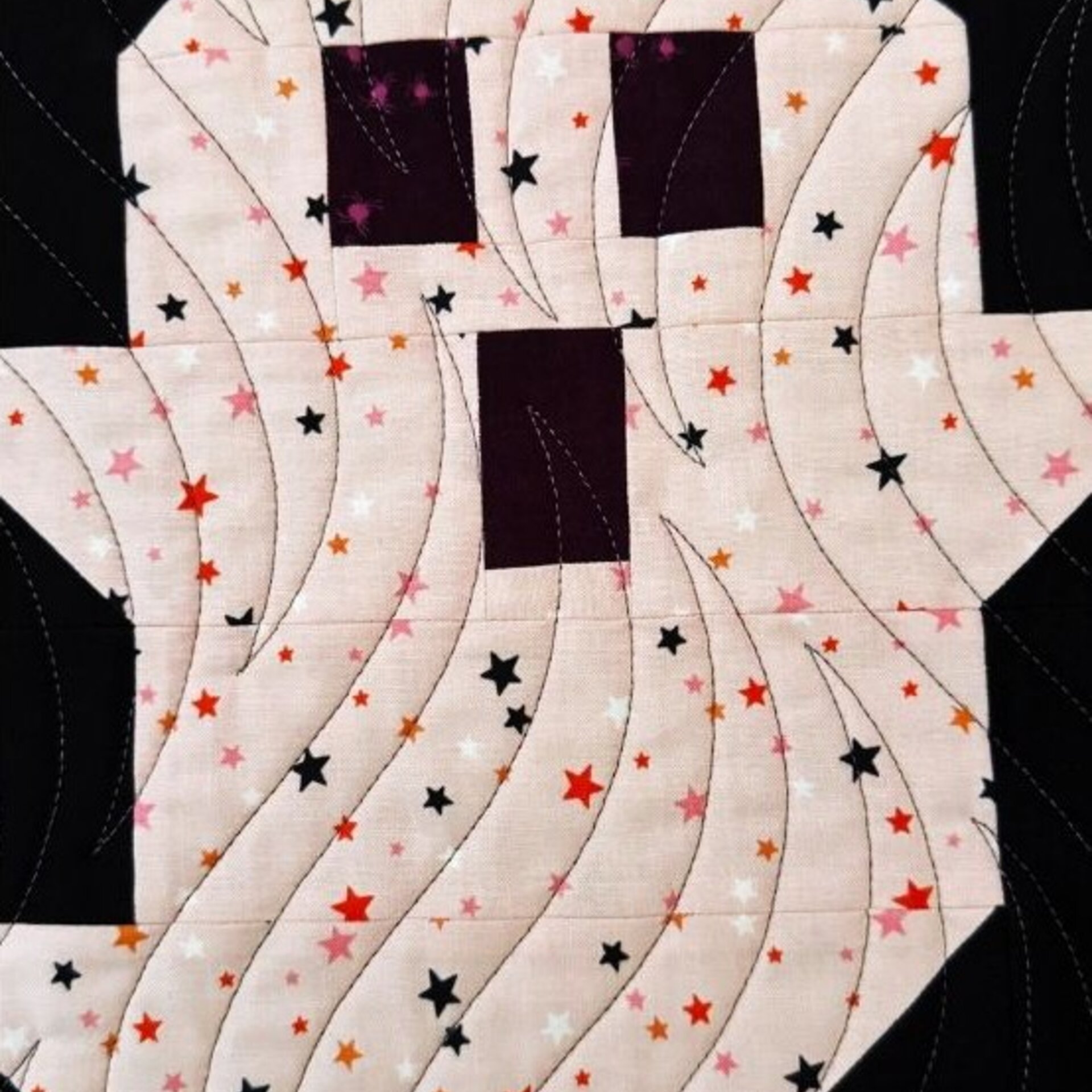 Halloween Quilted Table Runner, 47 X 14.5