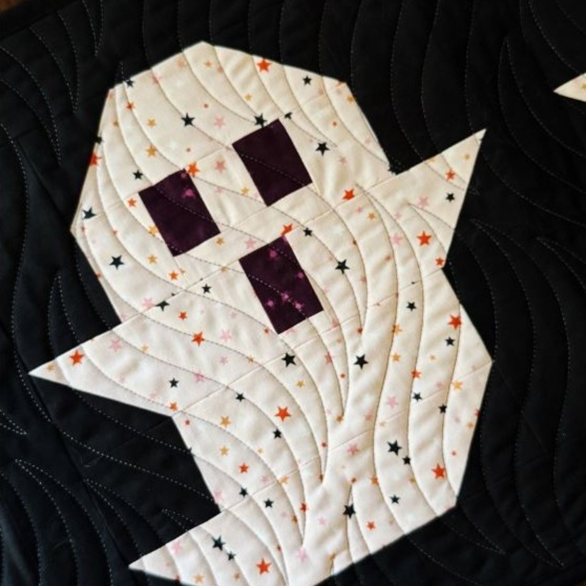 Halloween Quilted Table Runner, 47 X 14.5