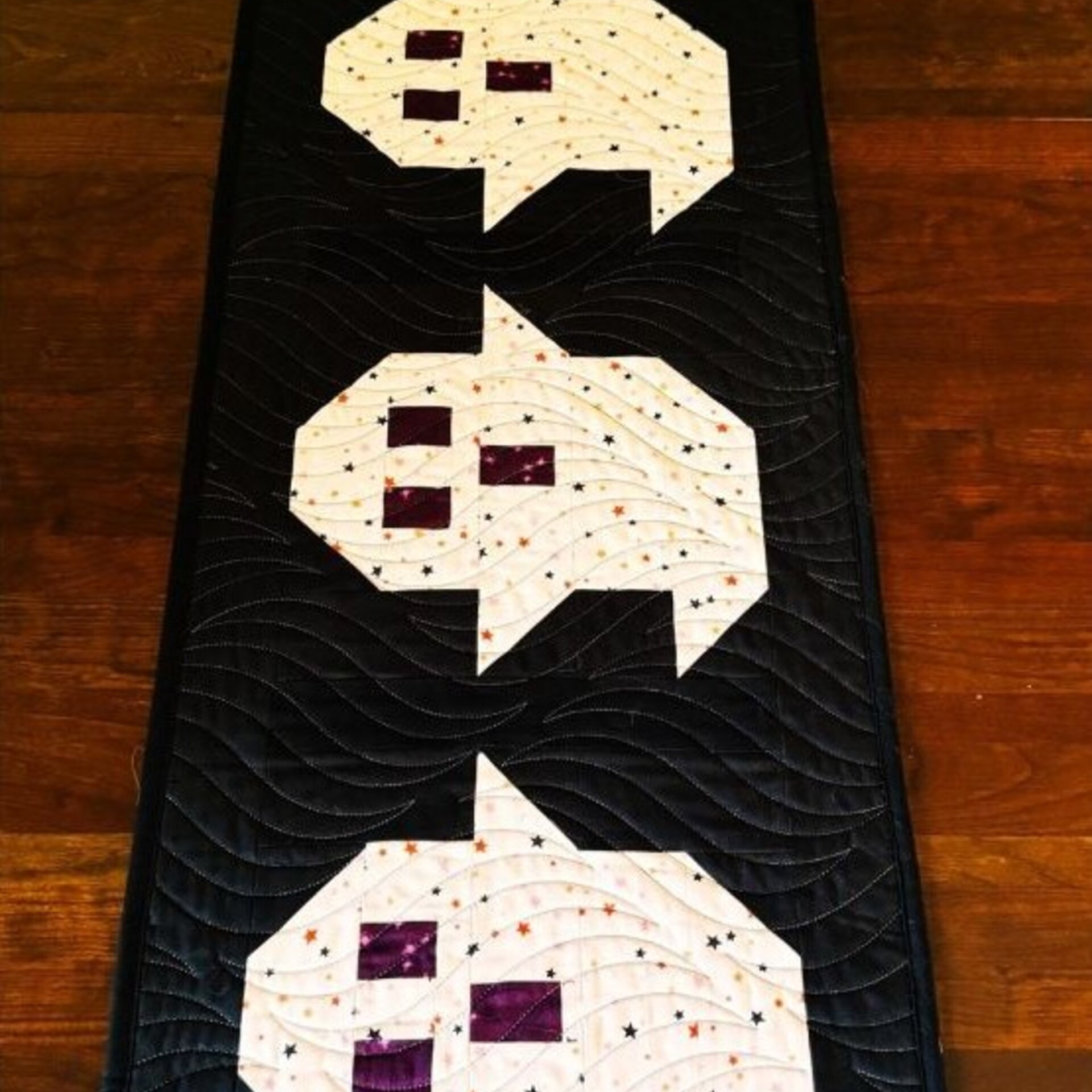 Halloween Quilted Table Runner, 47 X 14.5