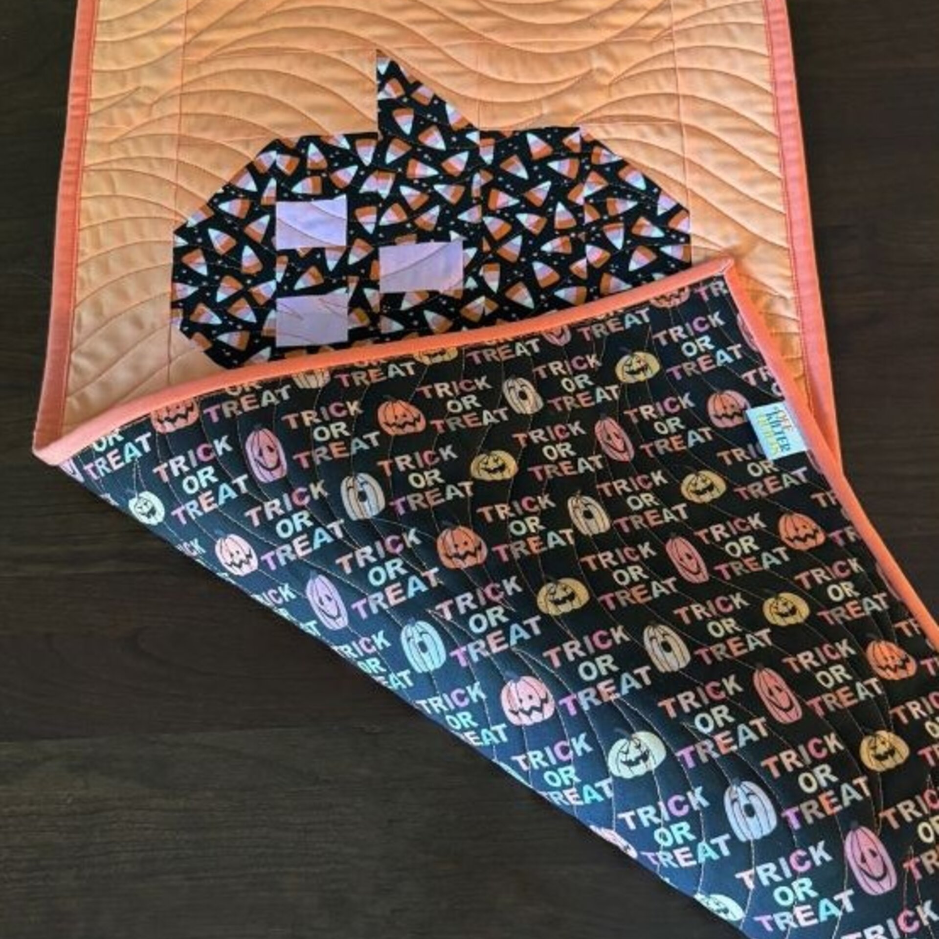 Halloween Quilted Table Runner, 47 X 14.5