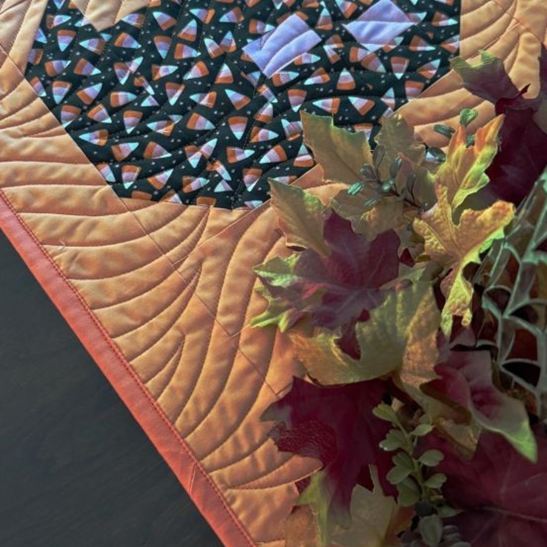 Halloween Quilted Table Runner, 47 X 14.5