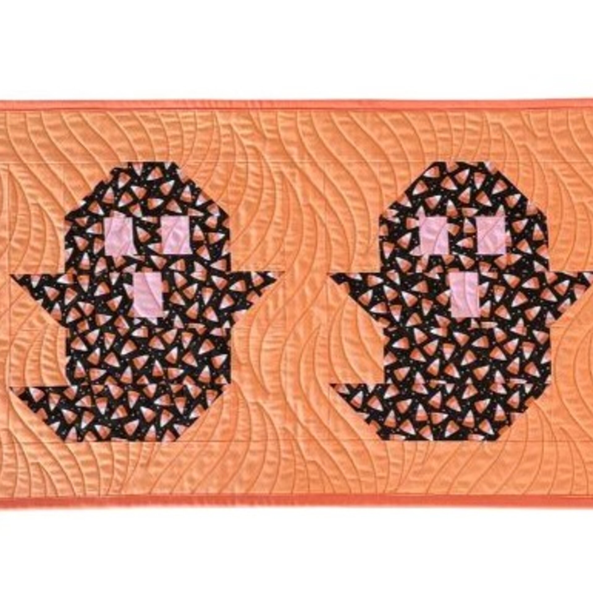 Halloween Quilted Table Runner, 47 X 14.5