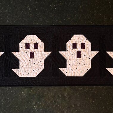 Halloween Quilted Table Runner, 47 X 14.5